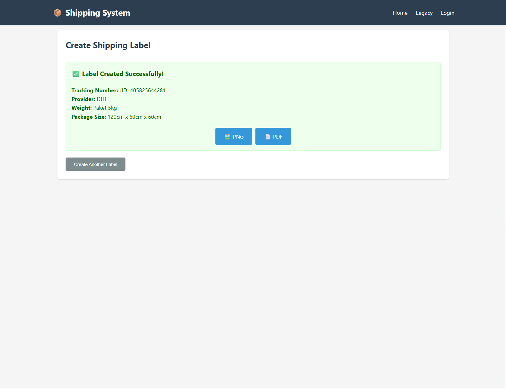 Modern Interface - Label Generation